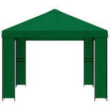 Gazebo 4  3 m Verde Poliestere e Acciaio 190 gsm