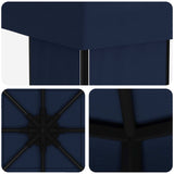 Gazebo 4  3 m Blu Poliestere e Acciaio 190 gsm