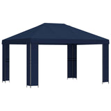 Gazebo 4  3 m Blu Poliestere e Acciaio 190 gsm