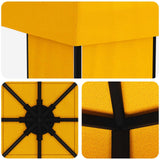 Gazebo 4  3 m Giallo Poliestere e Acciaio 190 gsm