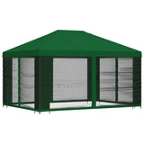 Gazebo da giardino con pareti laterali 4  3 m Verde