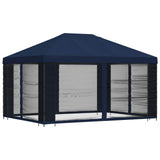 Gazebo da giardino con pareti laterali 4  3 m Blu