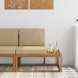 Divano da Esterno con cuscino Naturale 91 x 63 x 73 cm