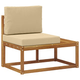 Divano da Esterno con cuscino Naturale 91 x 63 x 73 cm
