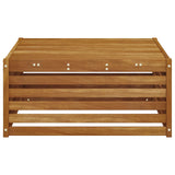 Tavolo da Esterno Legno di Acacia Massello Naturale