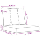 Cuscino per divano da esterno 2 pcs Rosso Poliestere