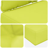 Cuscino per divano da esterno 3 pcs Verde Poliestere
