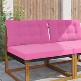 Cuscino per divano da esterno 2 pcs Rosa Poliestere