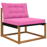 Cuscino per divano da esterno 2 pcs Rosa Poliestere