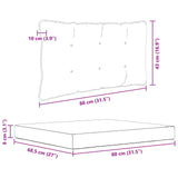 Cuscino per divano da esterno 2 pcs Rosa Poliestere