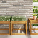 Cuscino da Sedia Esterno Design a foglia 40 x 40 x 8 cm