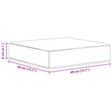 Cuscino da Sedia Esterno Design a foglia 40 x 40 x 8 cm