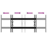 Griglia Finestra Nero 76 x 30 cm Acciaio verniciato a polvere