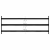 Griglia Finestra Nero 116 x 45 cm Acciaio verniciato a polvere