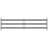 Griglia Finestra Nero 174 x 45 cm Acciaio verniciato a polvere