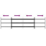 Griglia Finestra Nero 174 x 45 cm Acciaio verniciato a polvere