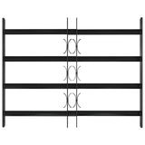 Griglia Finestra Nero 75.5 x 60 cm Acciaio verniciato a polvere