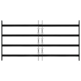 Griglia Finestra Nero 115 x 60 cm Acciaio verniciato a polvere