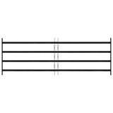 Griglia Finestra Nero 175 x 60 cm Acciaio verniciato a polvere