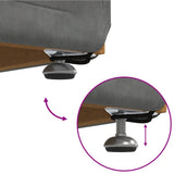 Pouf Grigio scuro Velluto e Legno Ingegnerizzato