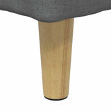 Pouf contenitore Grigio scuro 60 x 60 x 45 cm Tessuto