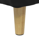 Pouf contenitore con cuscino Nero 60 x 60 x 45 cm Velluto