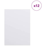 Pannelli decorativi 12 pcs Bianco 15 x 21 x 0.3 cm