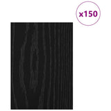 Pannelli decorativi 150 pcs Rovere Nero 15 x 21 x 0.27 cm