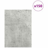 Pannelli decorativi 150 pcs Grigio cemento 15 x 21 x 0.3 cm