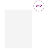 Pannelli decorativi 12 pcs Bianco 21 x 30 x 0.3 cm