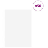 Pannelli decorativi 50 pcs Bianco 21 x 30 x 0.3 cm