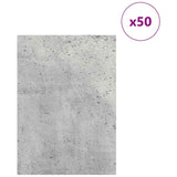 Pannelli decorativi 50 pcs Grigio cemento 21 x 30 x 0.3 cm