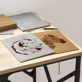 Pannelli decorativi 150 pcs Grigio cemento 21 x 30 x 0.3 cm