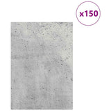 Pannelli decorativi 150 pcs Grigio cemento 21 x 30 x 0.3 cm