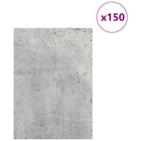 Pannelli decorativi 150 pcs Grigio cemento 21 x 30 x 0,27 cm