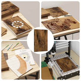 Pannelli decorativi 150 pcs Rovere fumo 21 x 30 x 0.3 cm