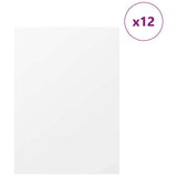Pannelli decorativi 12 pcs Bianco 30 x 42 x 0.3 cm