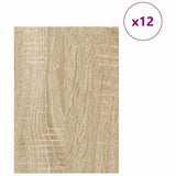 Pannelli decorativi 12 pcs rovere sonoma 30 x 42 x 0.3 cm