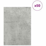 Pannelli decorativi 50 pcs Grigio cemento 30 x 42 x 0.3 cm