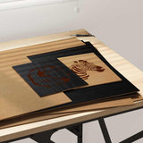 Pannelli decorativi 12 pcs Rovere nero 40 x 60 x 0.3 cm