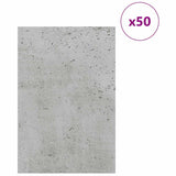 Pannelli decorativi 50 pcs Grigio cemento 40 x 60 x 0.3 cm