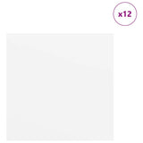 Pannelli decorativi 12 pcs Bianco 30 x 30 x 0.3 cm