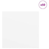 Pannelli decorativi 50 pcs Bianco 30 x 30 x 0.3 cm