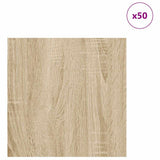 Pannelli decorativi 50 pcs rovere sonoma 30 x 30 x 0.3 cm