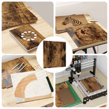 Pannelli decorativi 50 pcs Rovere fumo 30 x 30 x 0.3 cm