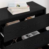 Credenza Rovere Nero 79 x 36 x 75.5 cm Legno truciolato
