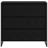 Credenza Rovere Nero 79 x 36 x 75.5 cm Legno truciolato