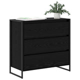 Credenza Rovere Nero 79 x 36 x 75.5 cm Legno truciolato