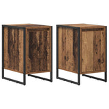 Comodino 2 pcs Legno vecchio 39,5 x 30 x 50 cm