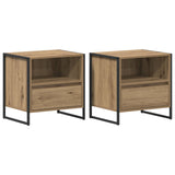 Comodino 2 pz Rovere Artigianale 50 x 39,5 x 50 cm